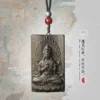 Agarwood Guanyin Carving Buddhist Amulet Pendant