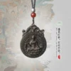 Agarwood Guanyin Carving Buddhist Amulet Pendant